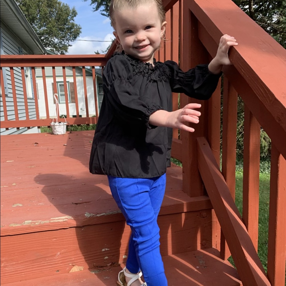 blue pant set